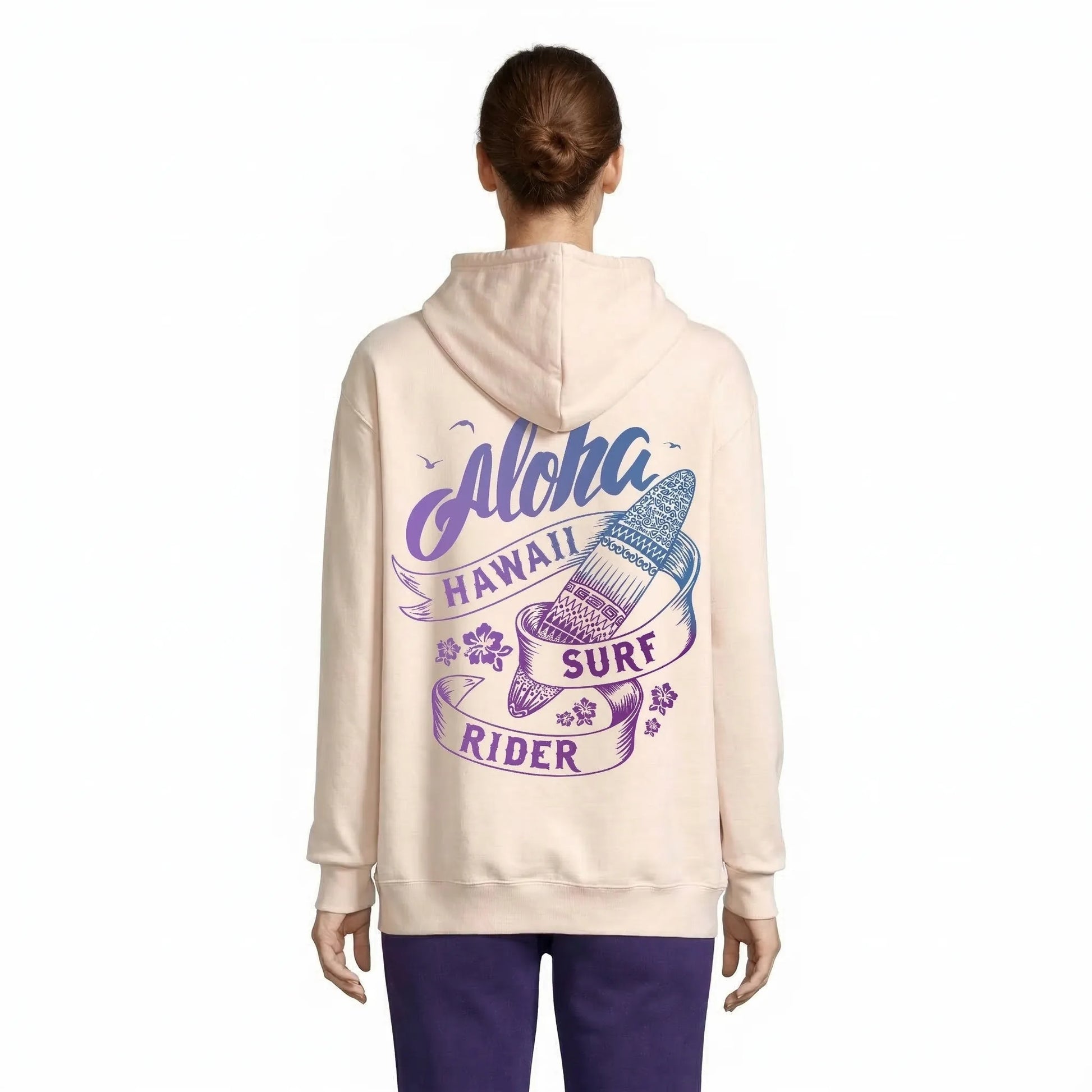 Aloha Surf Rider Women's Hoodie Rose Crémeux — Condor
