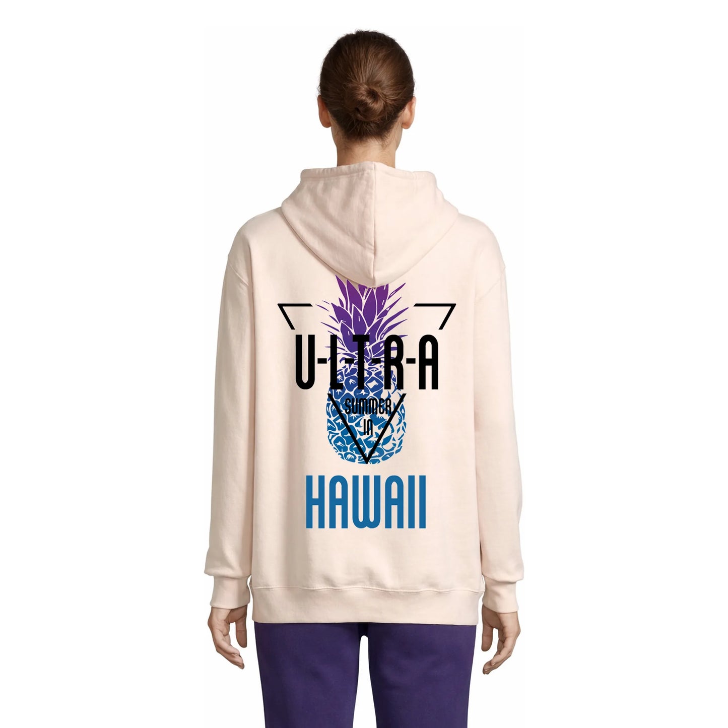 Tropical Geometric Harmony Women's Hoodie Rose Crémeux — Condor
