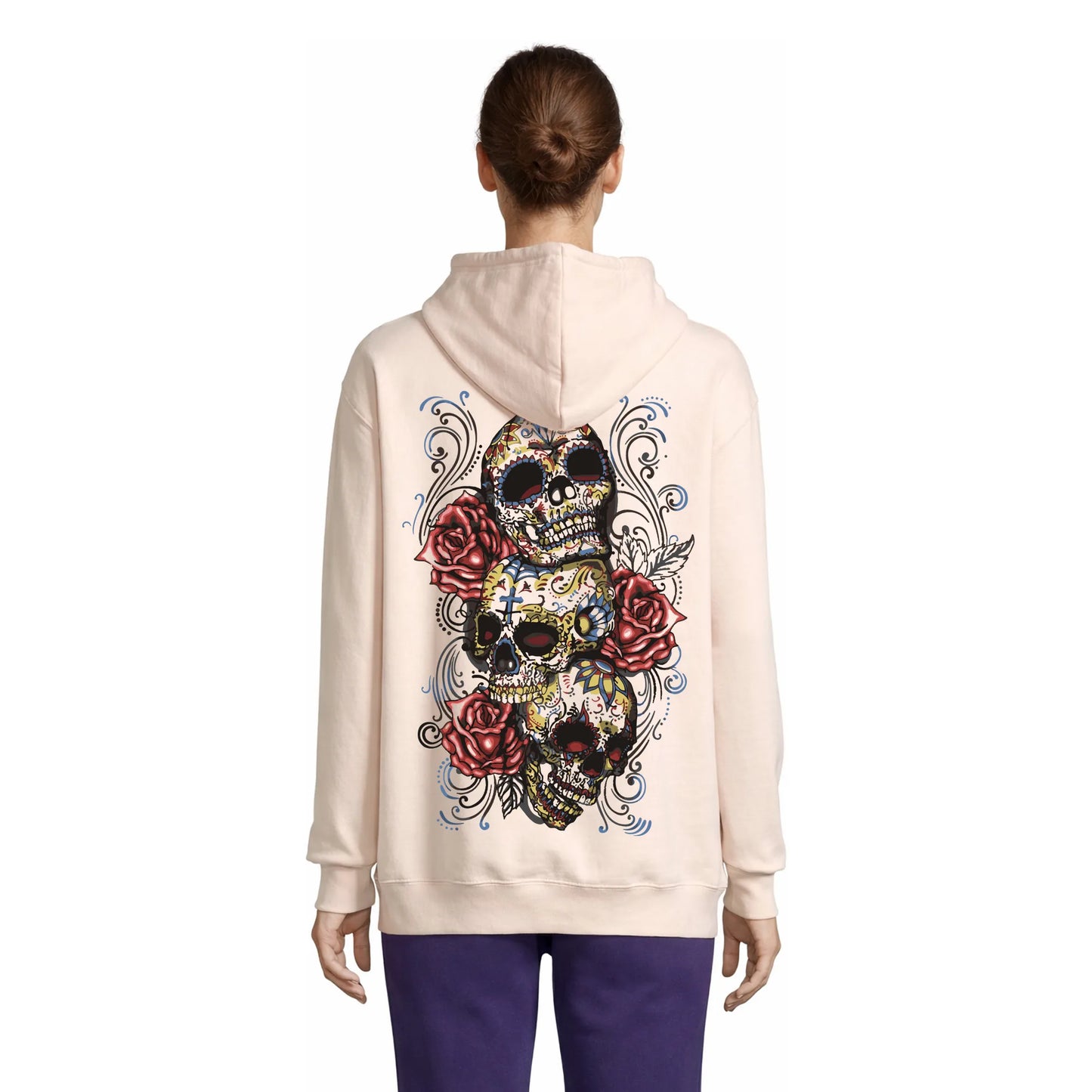 Skull Garden Women's Hoodie Rose Crémeux — Condor