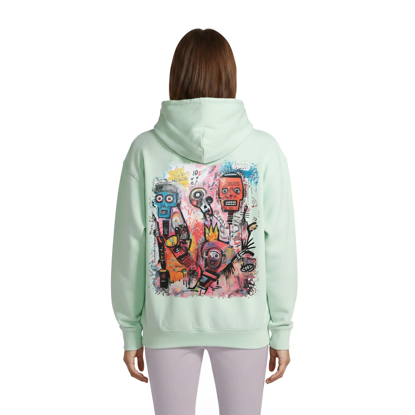 Urban Ritual Masks Women's Hoodie Vert Glacé — Condor