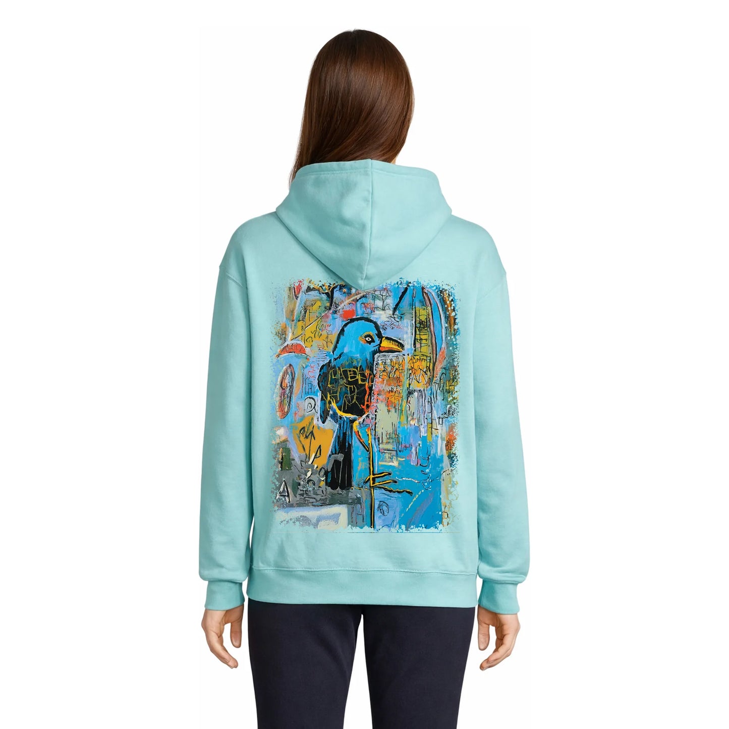 Blue Bird Mosaic Women's Hoodie Bleu Piscine — Condor