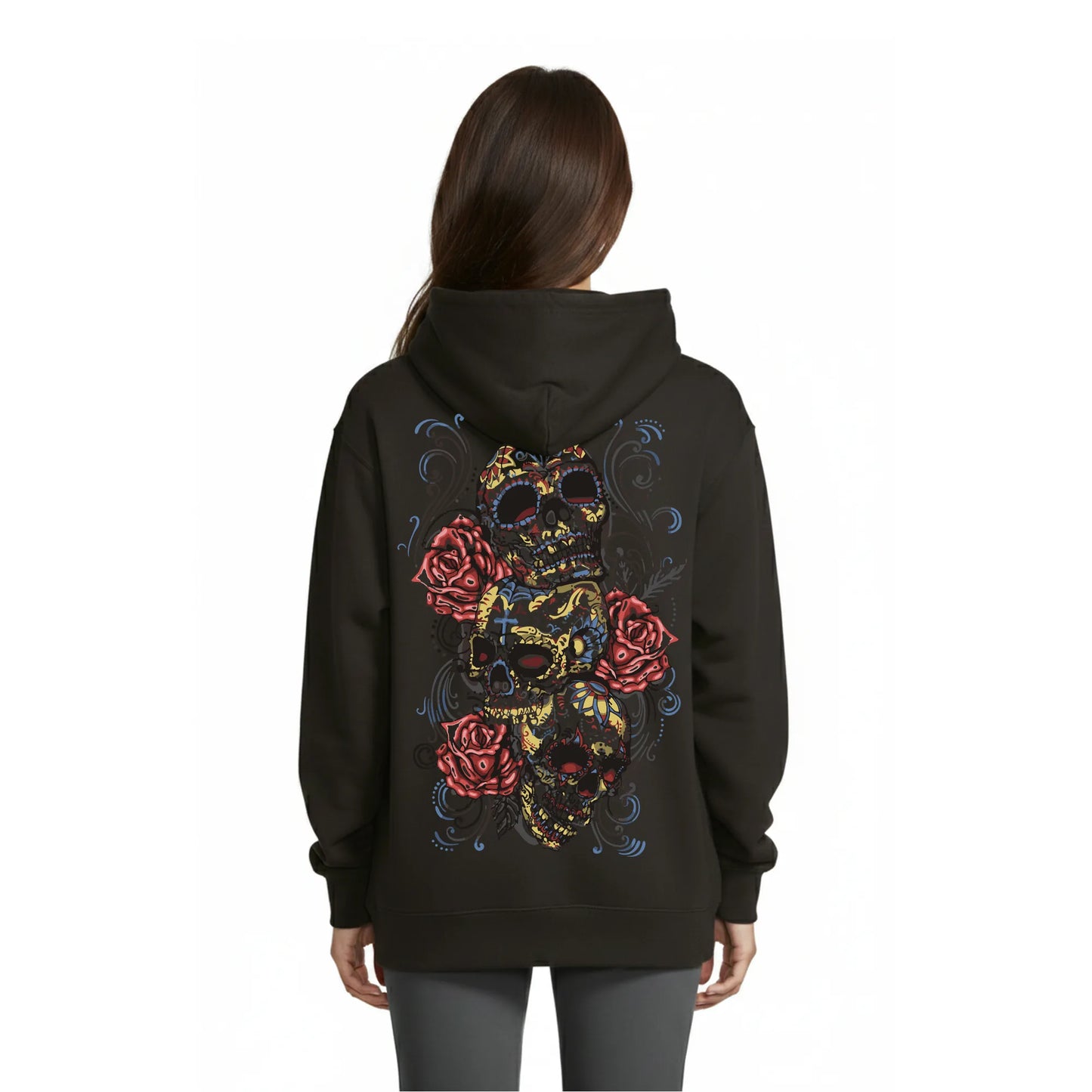 Skull Garden Women's Hoodie Noir — Condor