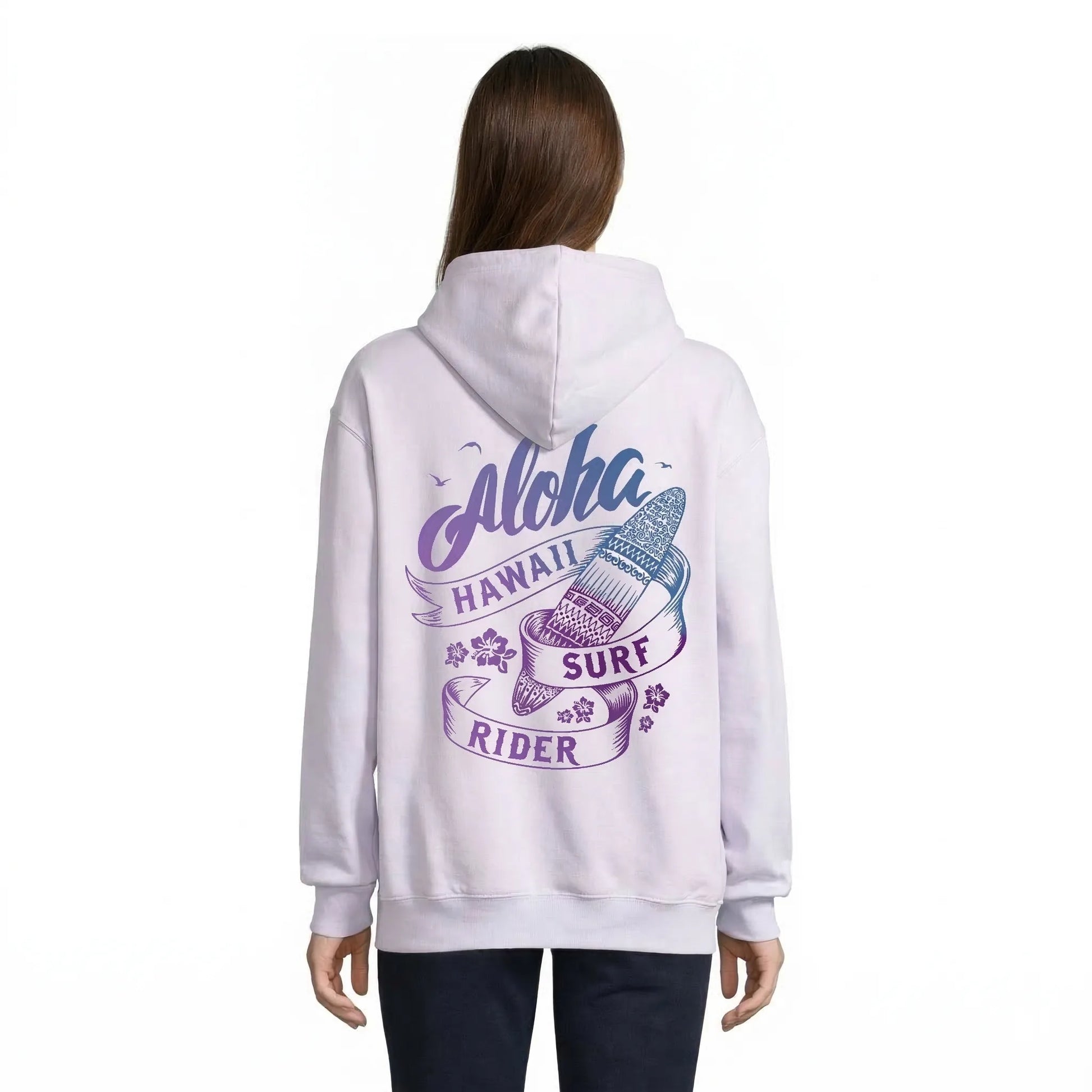 Aloha Surf Rider Women's Hoodie Lilas — Condor