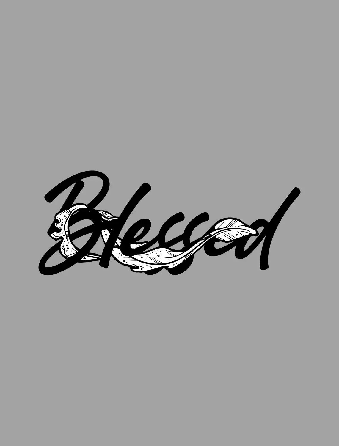 Men's Graphic T-Shirt Blessed - Bible Christian Religious Limited Edition Short Sleeve Tee-Shirt Vintage Birthday Gift Novelty