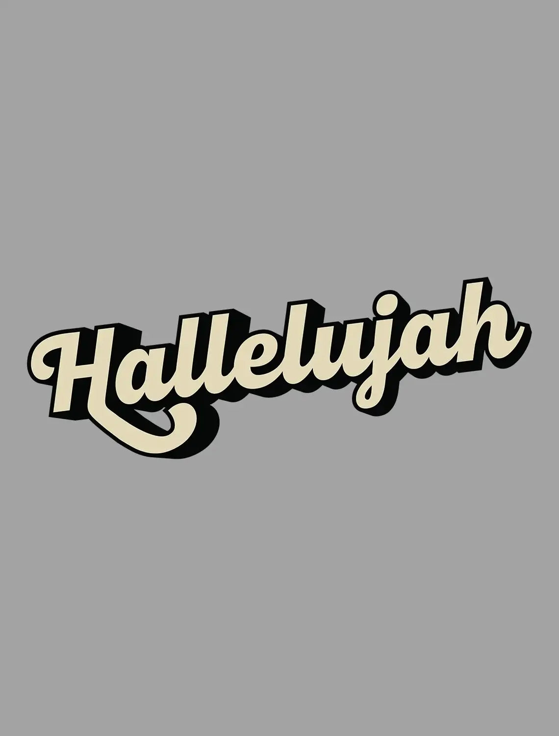 Men's Graphic T-Shirt Hallelujah Sunday Church Limited Edition Short Sleeve Tee-Shirt Vintage Birthday Gift Novelty