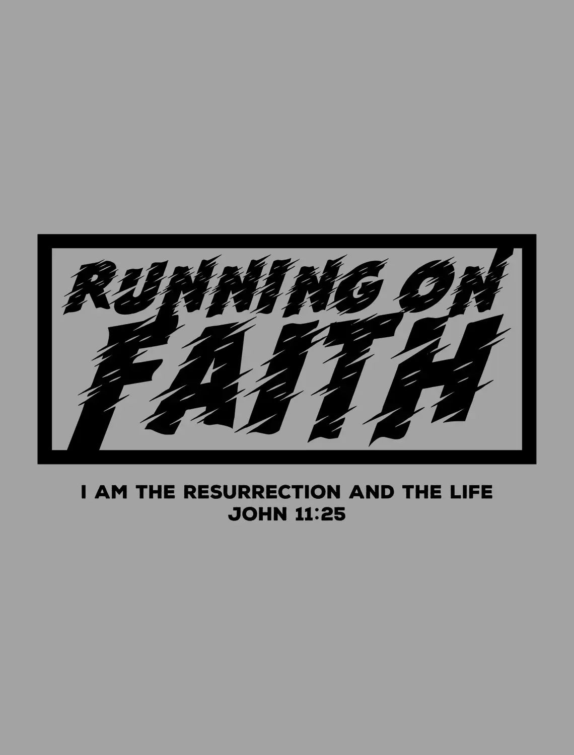 Men's Graphic T-Shirt Running On Faith - Jesus Chris Limited Edition Short Sleeve Tee-Shirt Vintage Birthday Gift Novelty