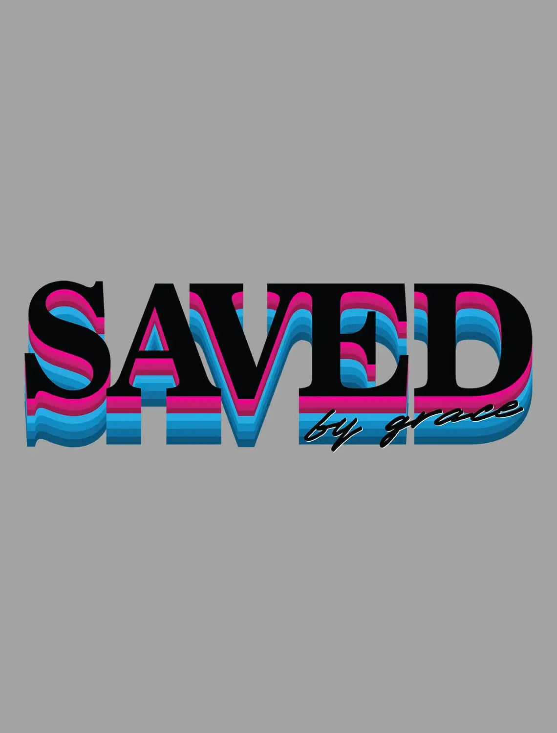 Men's Graphic T-Shirt Saved By Grace - God Jesus Chris Limited Edition Short Sleeve Tee-Shirt Vintage Birthday Gift Novelty