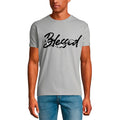 Men's Graphic T-Shirt Blessed - Bible Christian Religious Limited Edition Short Sleeve Tee-Shirt Vintage Birthday Gift Novelty