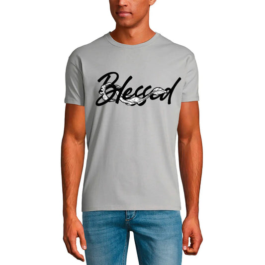 Men's Graphic T-Shirt Blessed - Bible Christian Religious Limited Edition Short Sleeve Tee-Shirt Vintage Birthday Gift Novelty