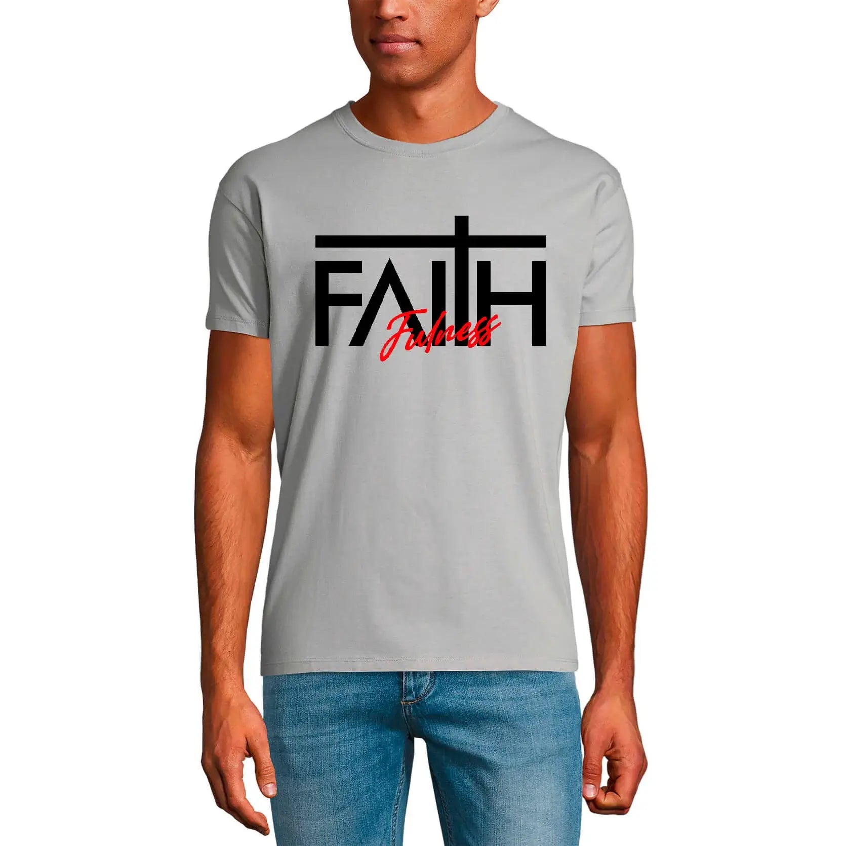 Men's Graphic T-Shirt Faith Fulness - Bible Christian Religious Limited Edition Short Sleeve Tee-Shirt Vintage Birthday Gift Novelty