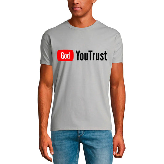 Men's Graphic T-Shirt God You Trust - Chris Limited Edition Short Sleeve Tee-Shirt Vintage Birthday Gift Novelty