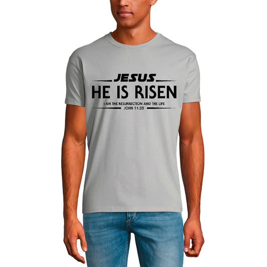 Men's Graphic T-Shirt He Is Risen Hallelujah - Jesus Chris Limited Edition Short Sleeve Tee-Shirt Vintage Birthday Gift Novelty