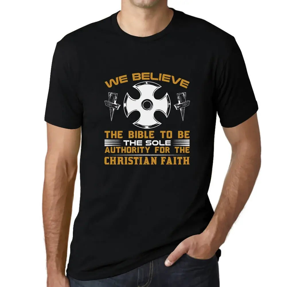 Men's Graphic T-Shirt Bible The Sole For The Christian Faith - Religious Limited Edition Short Sleeve Tee-Shirt Vintage Birthday Gift Novelty