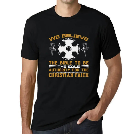 Men's Graphic T-Shirt Bible The Sole For The Christian Faith - Religious Limited Edition Short Sleeve Tee-Shirt Vintage Birthday Gift Novelty