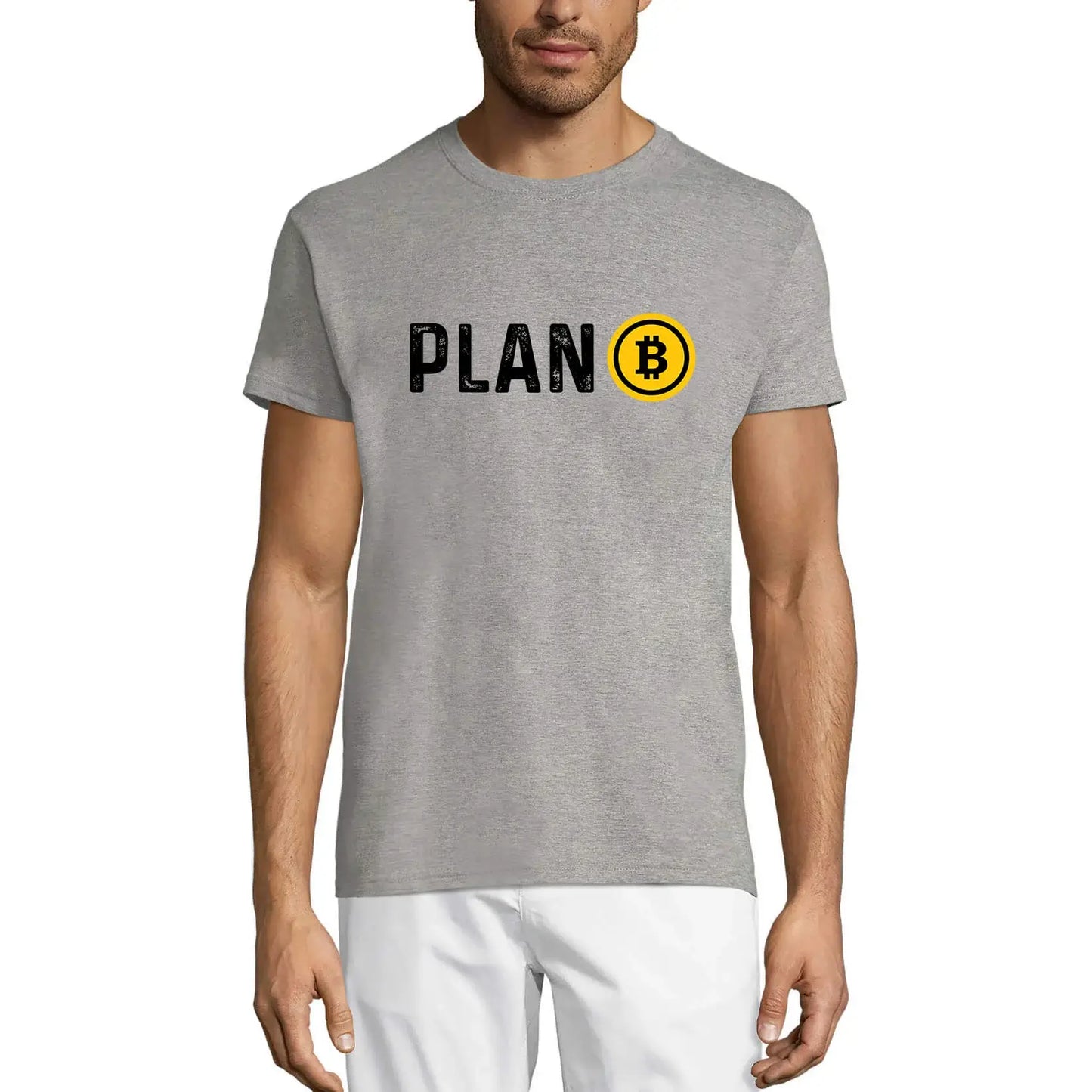 Men's Graphic T-Shirt Plan Bitcoin - Blockchain Currency Eco-Friendly Limited Edition Short Sleeve Tee-Shirt Vintage Birthday Gift Novelty