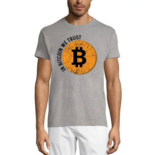 Men's Graphic T-Shirt In Bitcoin We Trust - Cryptocurrency - For Traders Eco-Friendly Limited Edition Short Sleeve Tee-Shirt Vintage Birthday Gift Novelty