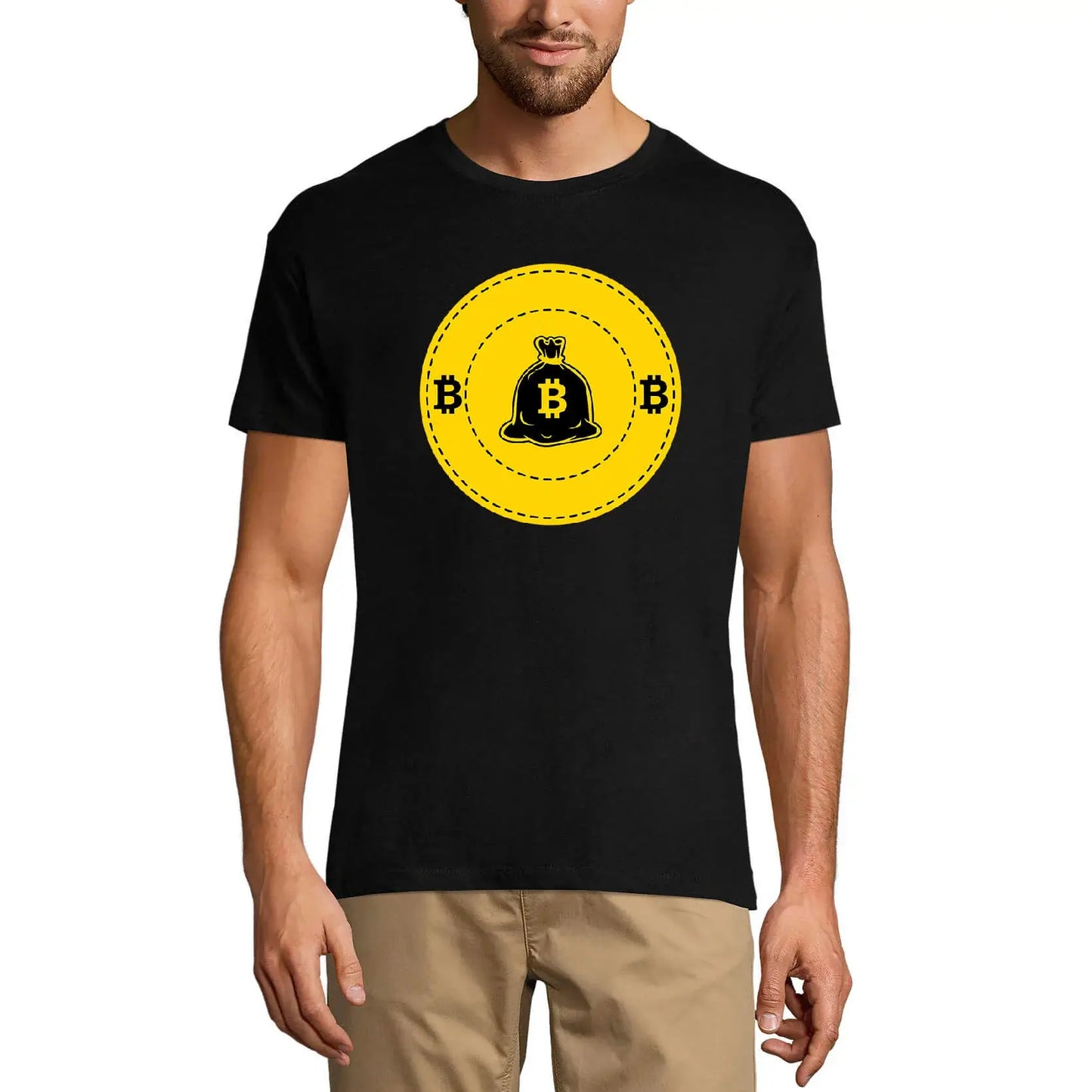 Men's Graphic T-Shirt Bitcoin Cryptocurrency - One Coin - Blockchain For Traders Eco-Friendly Limited Edition Short Sleeve Tee-Shirt Vintage Birthday Gift Novelty