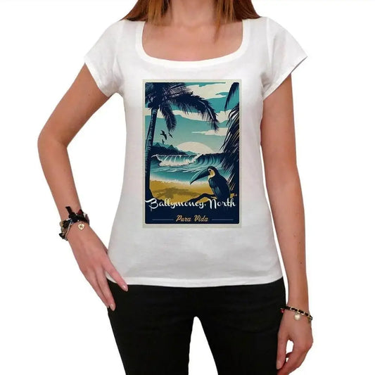 Women's Graphic T-Shirt Ballymoney North Pura Vida Beach Eco-Friendly Ladies Limited Edition Short Sleeve Tee-Shirt Vintage Birthday Gift Novelty