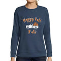 Women’s Graphic Sweatshirt Happy Fall Y'all Pumpkin Truck Limited Edition Long Sleeve Ladies Sweater Vintage Birthday Gift Novelty Pullover