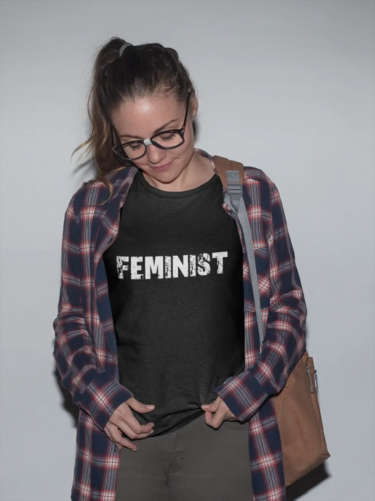 féministe <span>Femme</span> <span>manches courtes</span> <span>Col rond</span> T-shirt