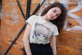 Manga blue eyes, T-Shirt for women,t shirt gift Round Neck 00088