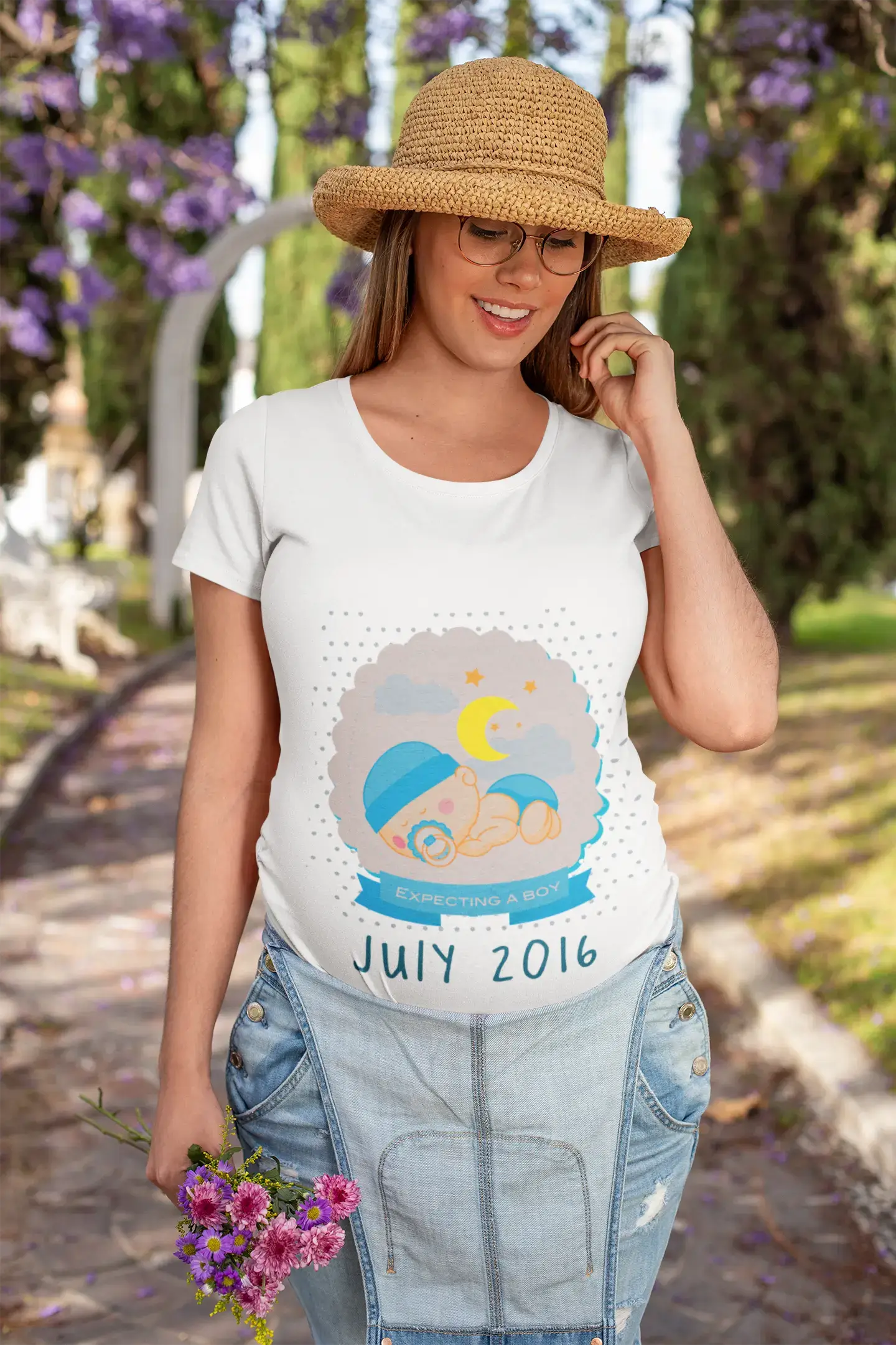 Juli 2016, Damen-Kurzarm-T-Shirt mit U-Ausschnitt 00085