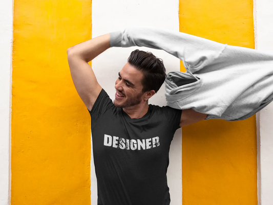 Designer, kurzärmliges Herren-T-Shirt mit Rundhalsausschnitt