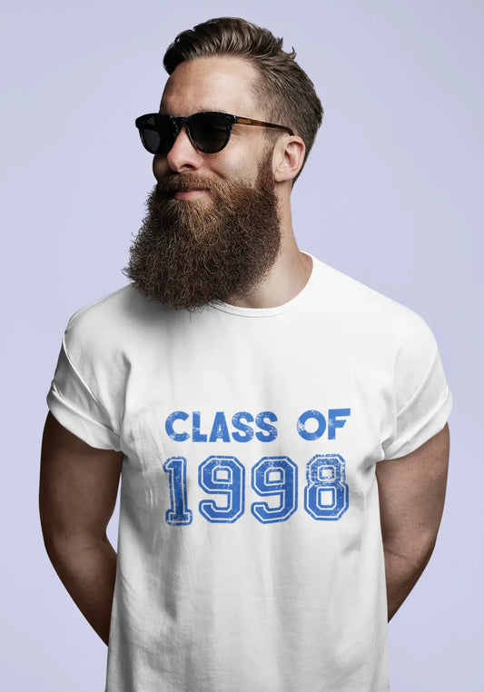 1998, Class of, white, Men's Short Sleeve Round Neck T-shirt 00094