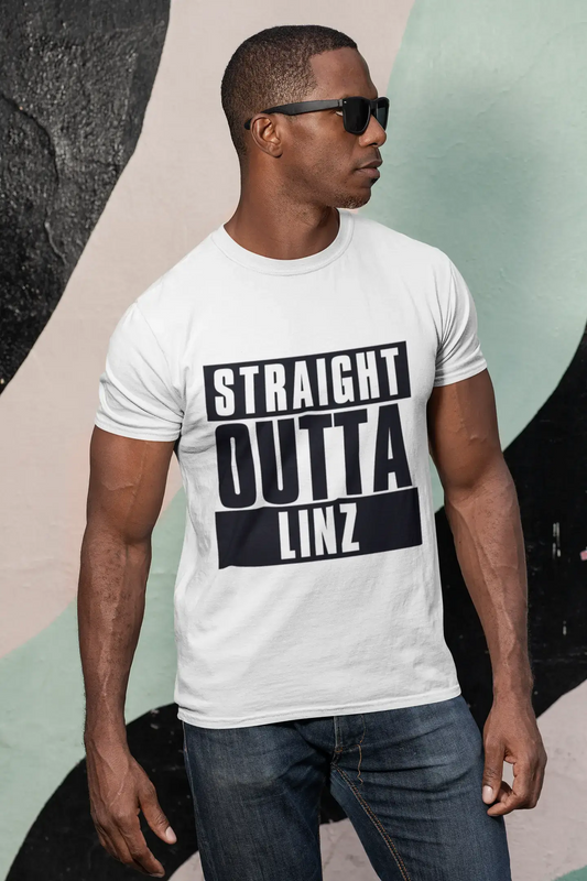 Straight Outta Linz, Herren-Kurzarm-Rundhals-T-Shirt 00027