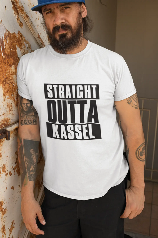 Straight Outta Kassel, Men's Short Sleeve Round Neck T-shirt 00027