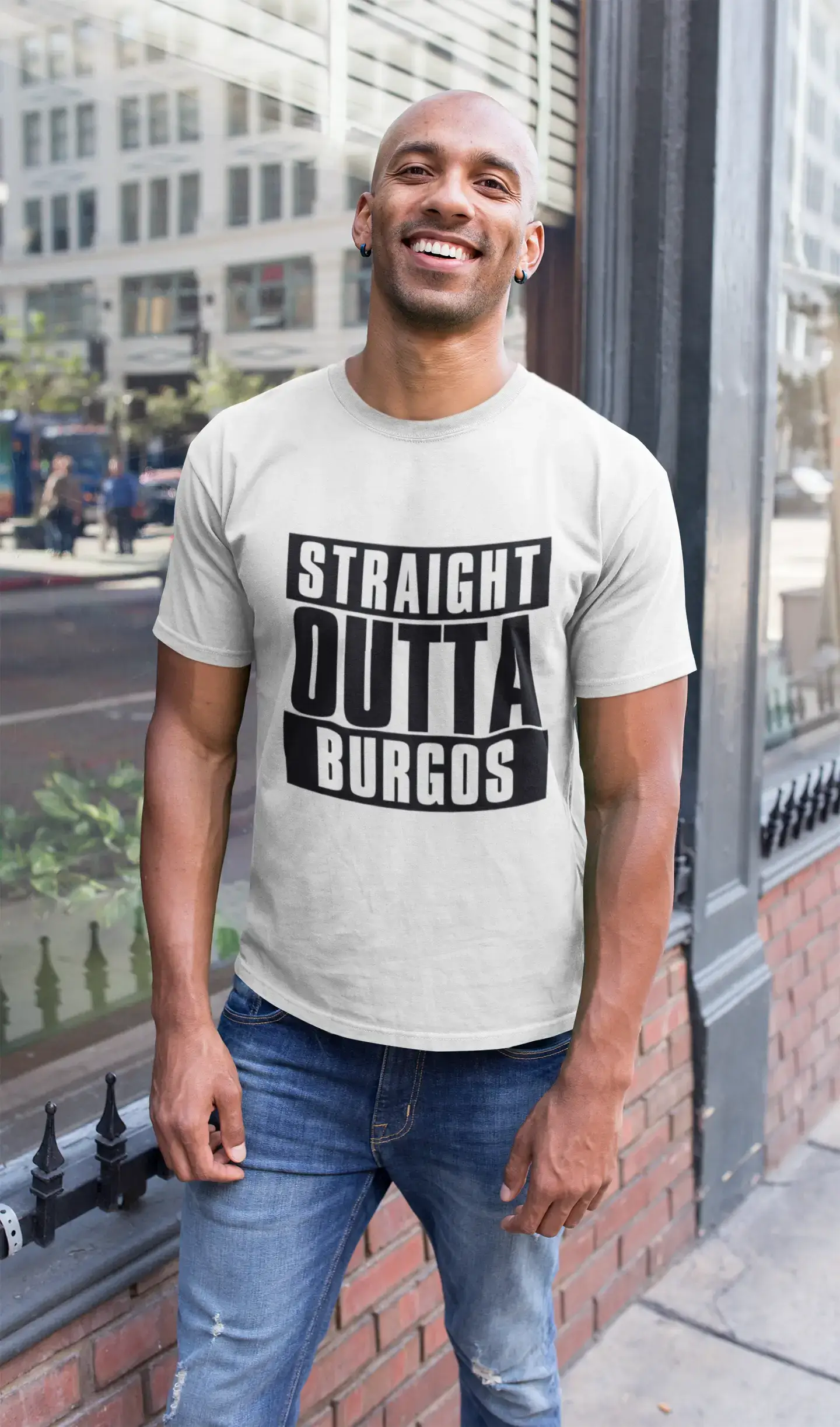 Straight Outta Burgos, Homme manches courtes Col rond 00027