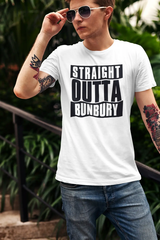 Straight Outta Bunbury, Herren-Kurzarm-Rundhals-T-Shirt 00027