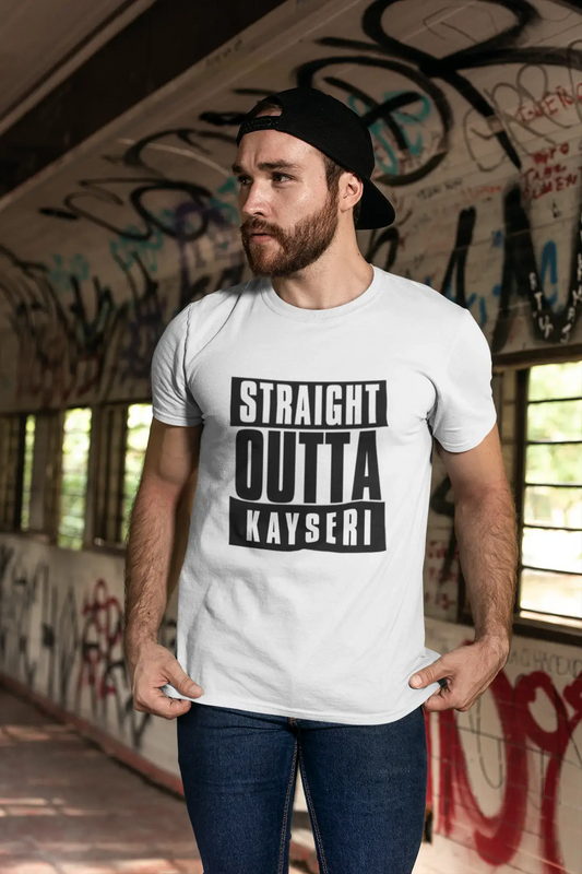 Straight Outta Kayseri, Herren-Kurzarm-Rundhals-T-Shirt 00027
