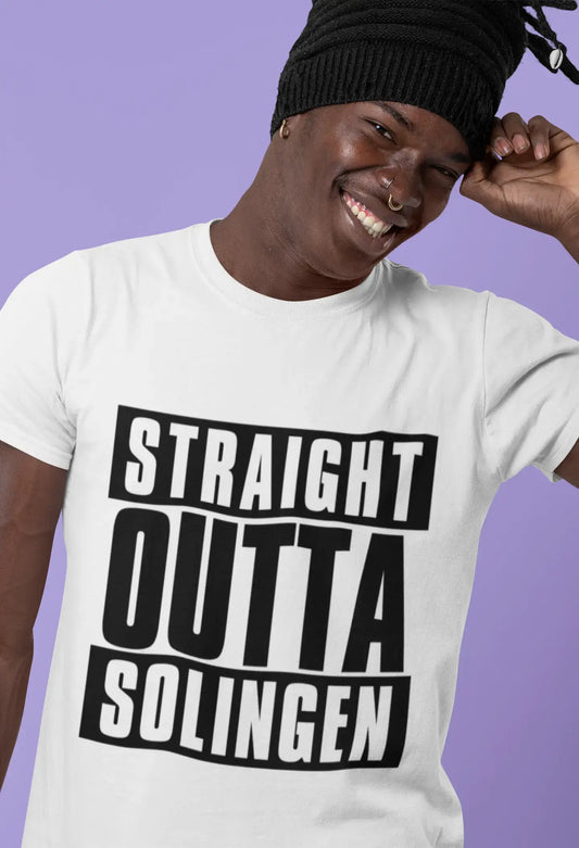 Straight Outta Solingen, Men's Short Sleeve Round Neck T-shirt 00027