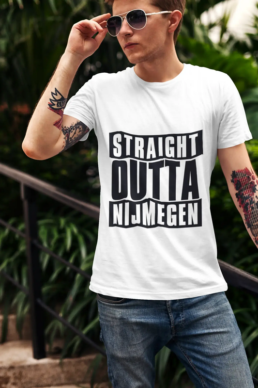 Straight Outta Nijmegen, Herren-Kurzarm-Rundhals-T-Shirt 00027