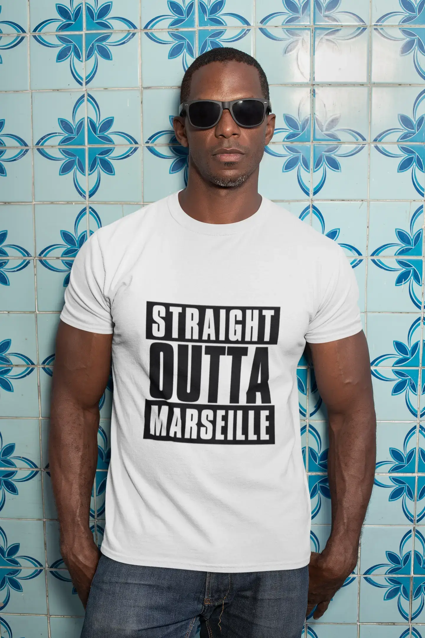 Straight Outta Marseille, Homme manches courtes Col rond 00027