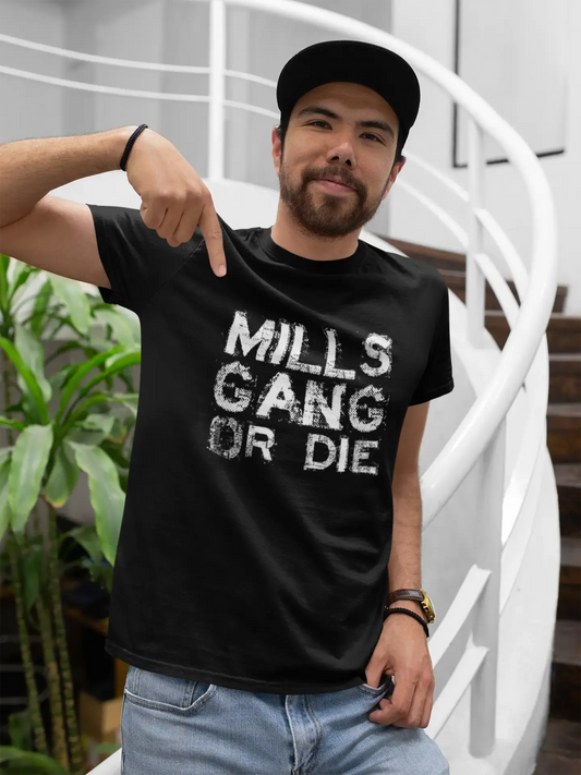 Mills Family Gang Tshirt, t Shirt Homme, t-Shirt avec Mot, t Shirt Cadeau
