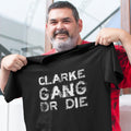 CLARKE Family Gang Tshirt, Men's Tshirt, Black Tshirt, Gift T-shirt 00033