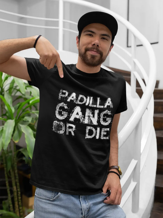 T-shirt PADILLA Family Gang, T-shirt homme, T-shirt noir, T-shirt cadeau 00033