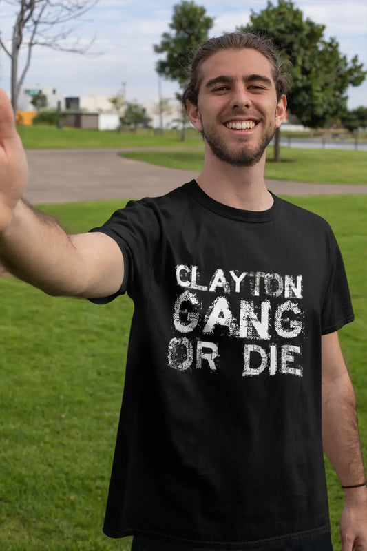CLAYTON Family Gang T-Shirt, Herren T-Shirt, schwarzes T-Shirt, Geschenk-T-Shirt 00033