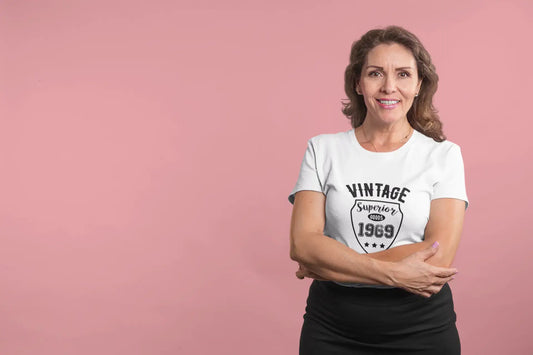 1969, Vintage Superior, white, Women's Short Sleeve Round Neck T-shirt