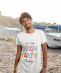 Guadalupe, Beach Party, White, Men's Short Sleeve Round Neck T-shirt 00279
