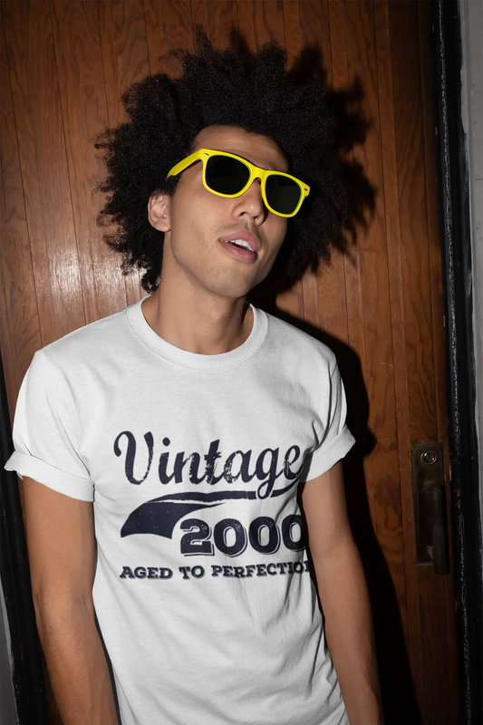 Homme Tee Vintage T Shirt Vintage vieilli à la Perfection 2000