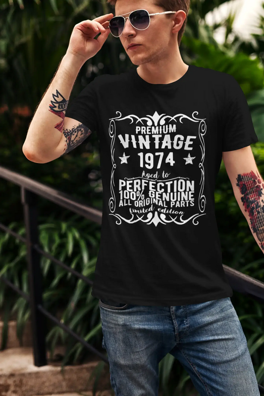 Homme Tee Vintage T Shirt Premium Vintage Year 1974