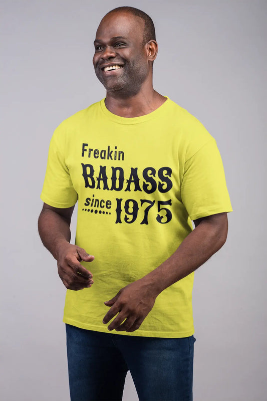 Freakin Badass Since 1975 Men's T-shirt Lemon Birthday Gift 00396