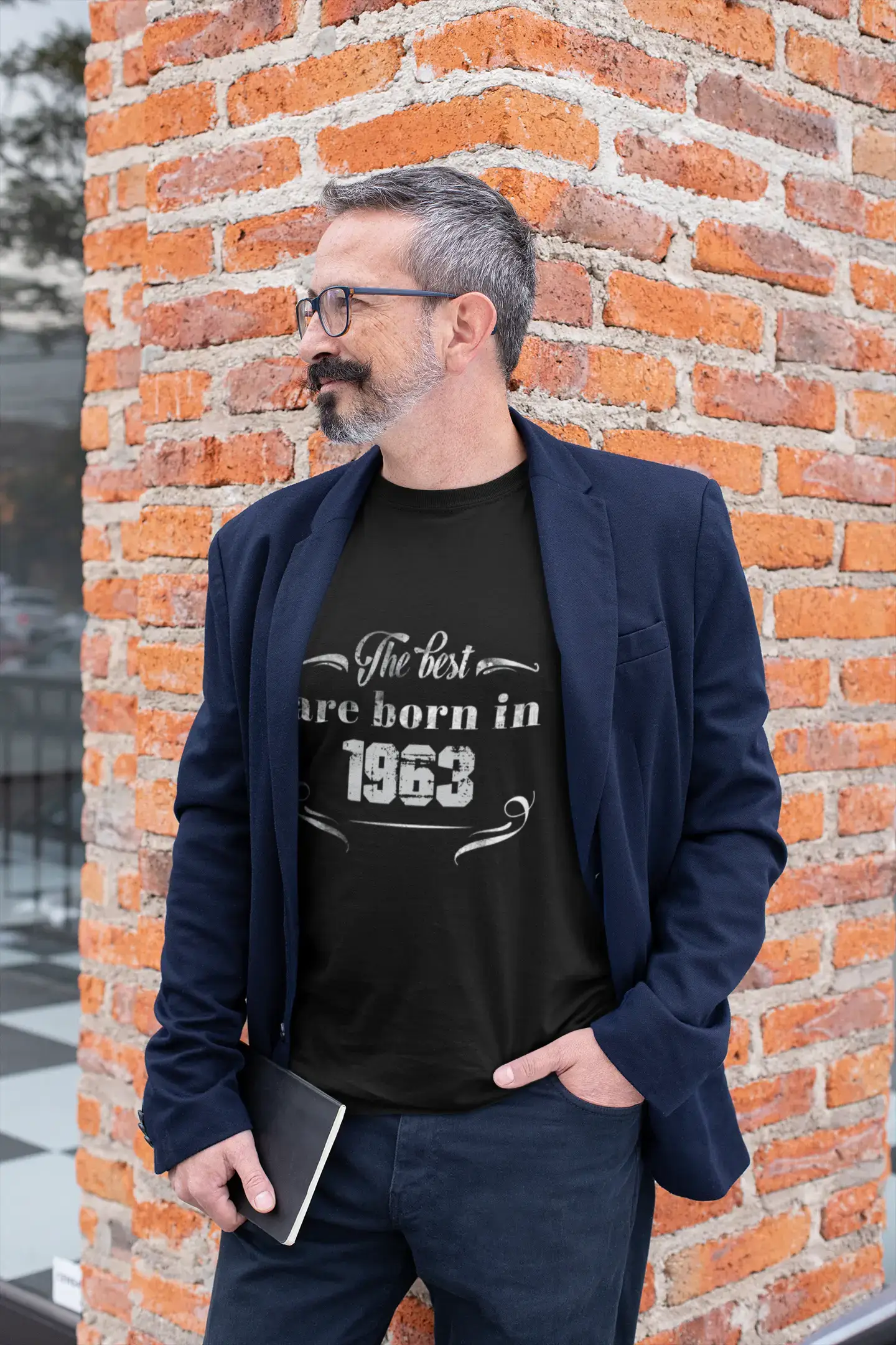 The Best are Born in 1963 Men's T-shirt Black Birthday Gift 00397