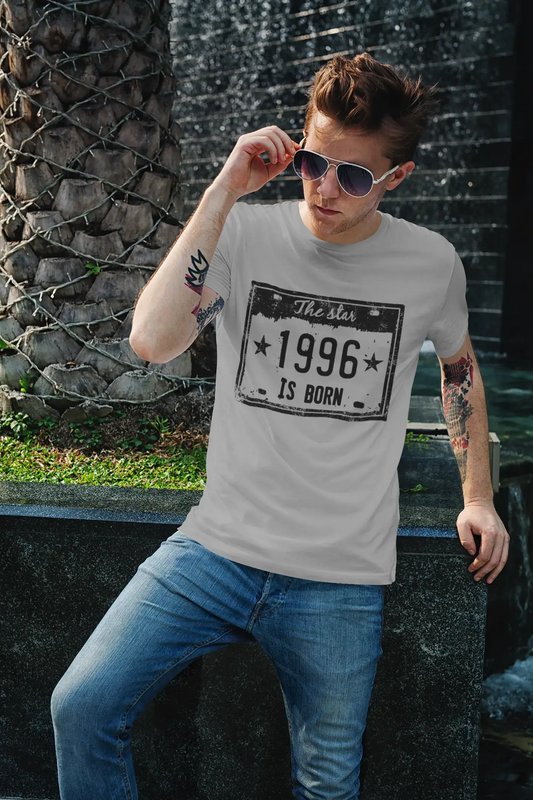 The Star 1996 is Born Men's T-shirt Grey Birthday Gift 00454
