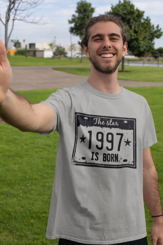 The Star 1997 is Born Men's T-shirt Grey Birthday Gift 00454