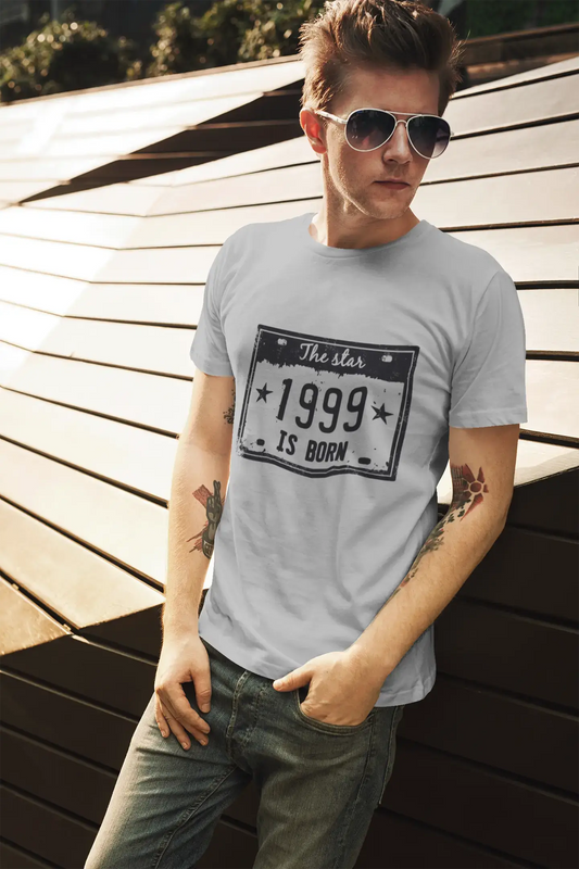 The Star 1999 is Born Men's T-shirt Grey Birthday Gift 00454