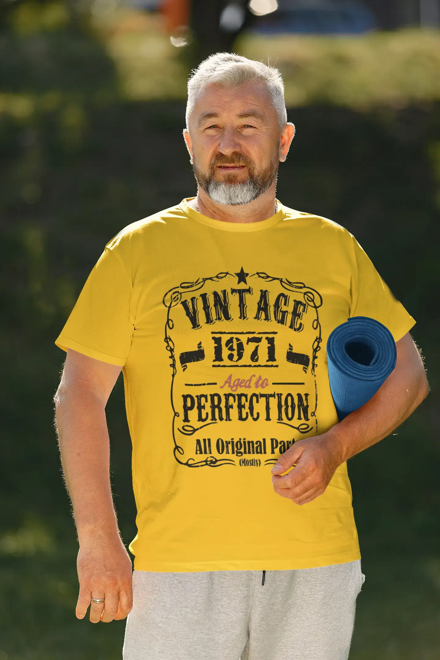 1971 Vintage Aged to Perfection Men's T-shirt Lemon Birthday Gift 00487